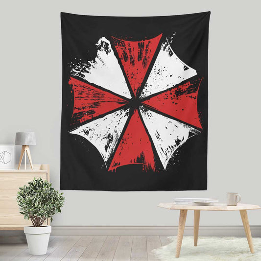 Inked Umbrella - Wall Tapestry