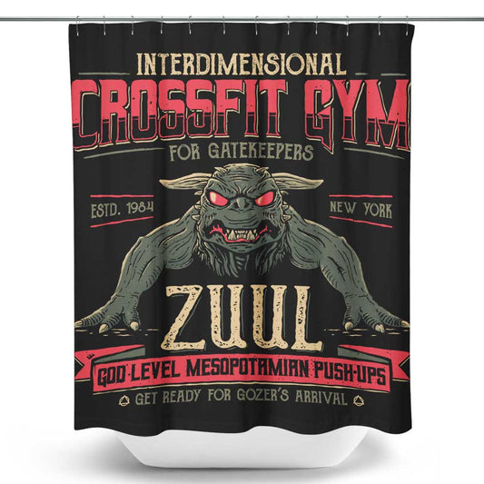 Interdimensional Crossfit - Shower Curtain