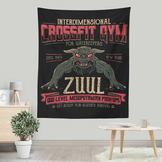 Interdimensional Crossfit - Wall Tapestry