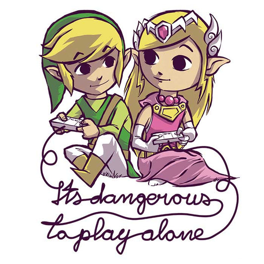 It's Dangerous to Play Alone - 3/4 Sleeve Raglan T-Shirt