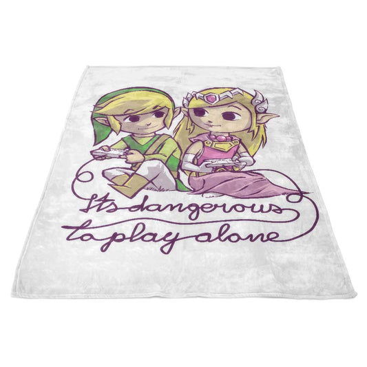 It's Dangerous to Play Alone - Fleece Blanket