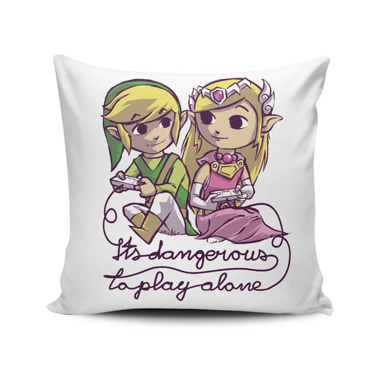 It's Dangerous to Play Alone - Throw Pillow