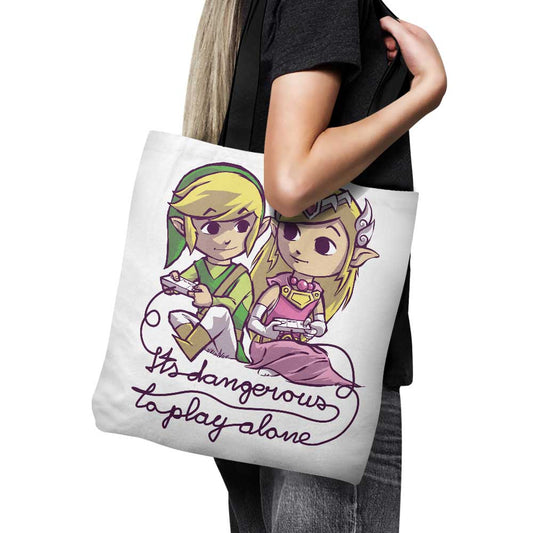 It's Dangerous to Play Alone - Tote Bag