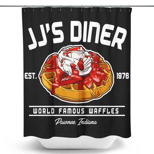 JJ's Famous Waffles - Shower Curtain
