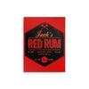 Jack's Red Rum - Metal Print
