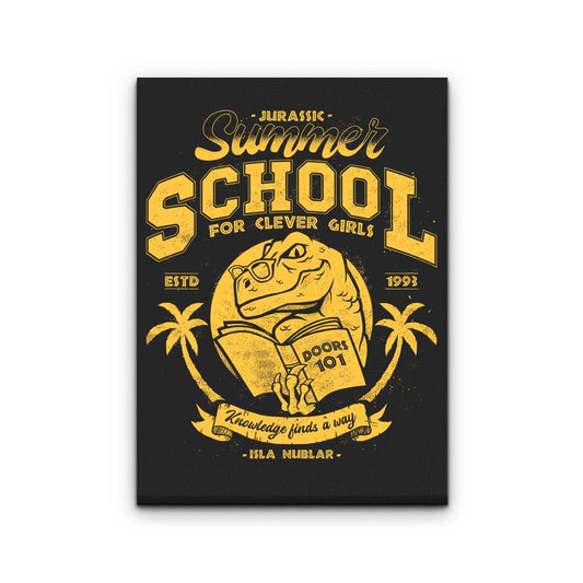 Jurassic Summer School - Canvas Print