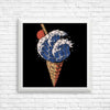 Kanagawa Ice Cream - Posters & Prints