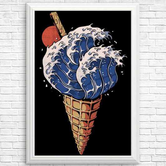 Kanagawa Ice Cream - Posters & Prints