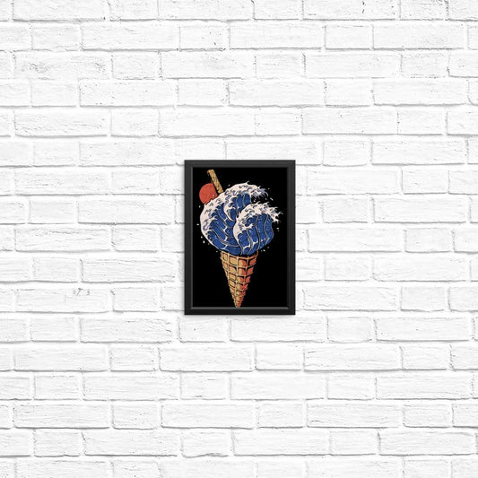 Kanagawa Ice Cream - Posters & Prints