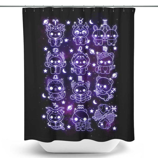 Kawaii Zodiac - Shower Curtain