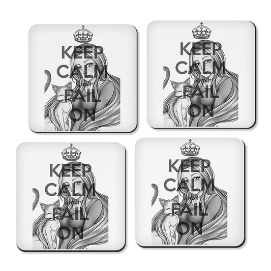 Keep Calm and Fail On - Coasters