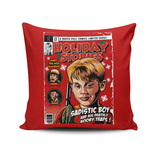 Kevin's Holiday Stories - Throw Pillow