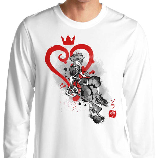 Keyblade Kingdom Sumi-e - Long Sleeve T-Shirt