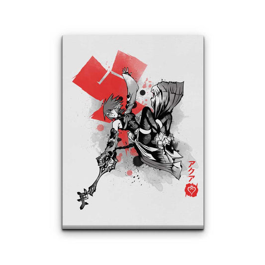 Keyblade Master Sumi-e - Canvas Print