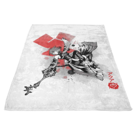 Keyblade Master Sumi-e - Fleece Blanket