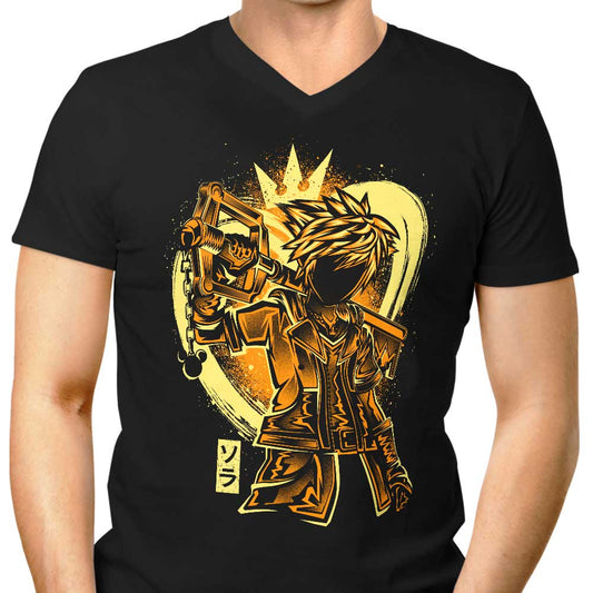 Keyblade Silhouette - Men's V-Neck