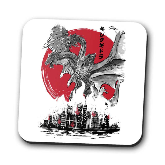 King of Terror Rising Sumi-e - Coasters
