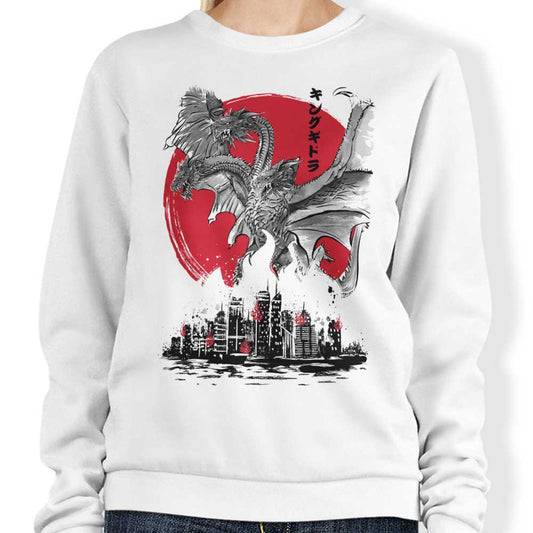 King of Terror Rising Sumi-e - Sweatshirt