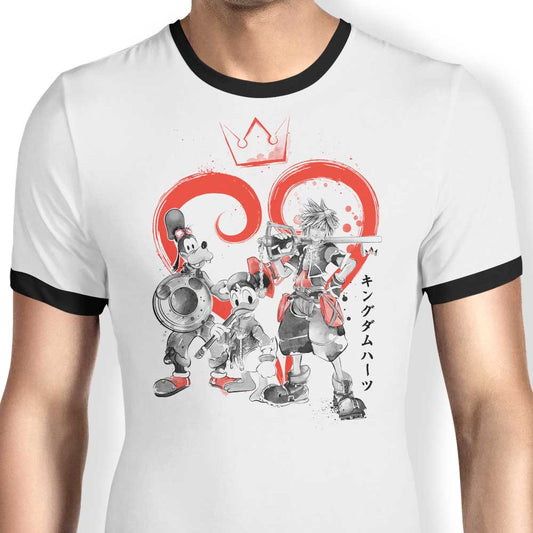 Kingdom Sumi-e - Ringer T-Shirt