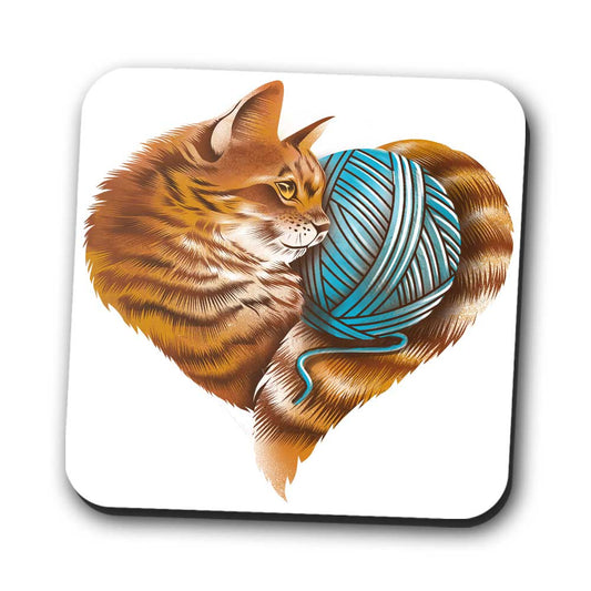 Knitting Kitten Love - Coasters