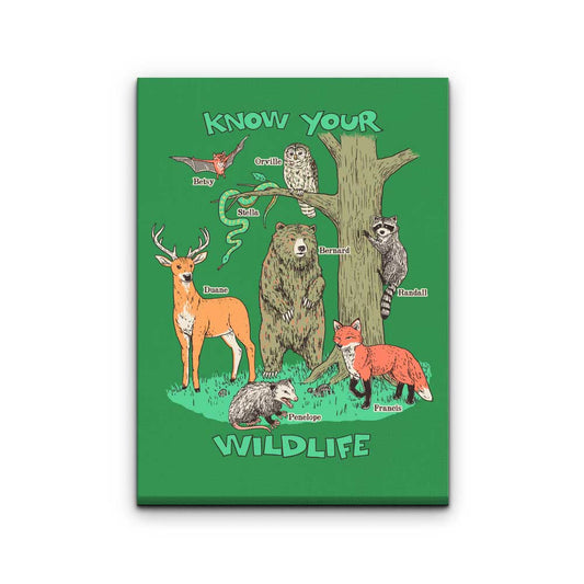 Know Your Wildlife - Canvas Print