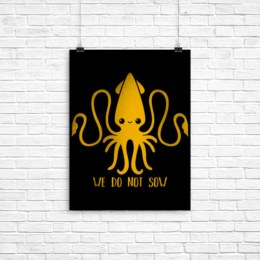 Kraken Kawaii - Poster