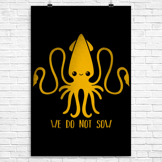 Kraken Kawaii - Poster