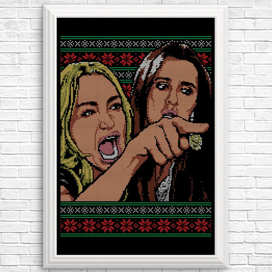 Ladies Yelling Sweater - Posters & Prints