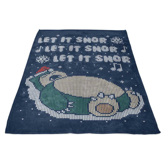 Let it Snor - Fleece Blanket