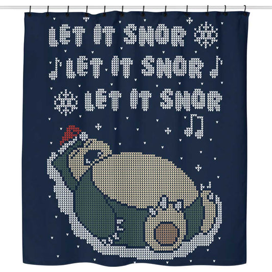 Let it Snor - Shower Curtain