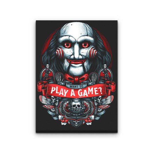 Let's Play a Game - Canvas Print