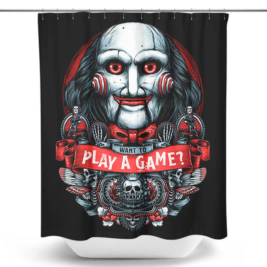Let's Play a Game - Shower Curtain