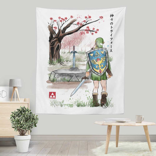 Link to the Watercolor - Wall Tapestry