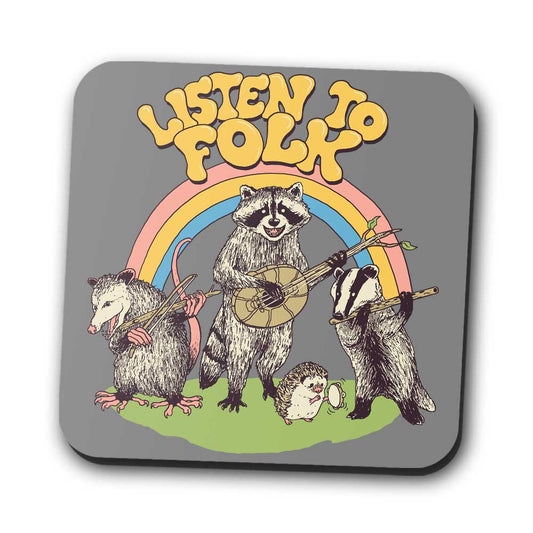 Listen to Folk - Coasters