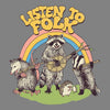 Listen to Folk - 3/4 Sleeve Raglan T-Shirt