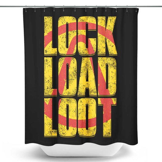 Lock Load Loot - Shower Curtain