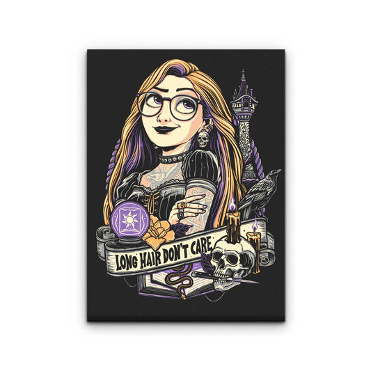 Long Hair, Don't Care - Canvas Print