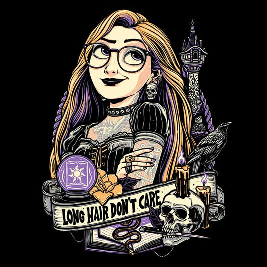 Long Hair, Don't Care - Fleece Blanket