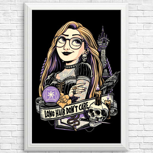 Long Hair, Don't Care - Posters & Prints