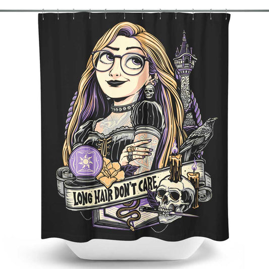Long Hair, Don't Care - Shower Curtain
