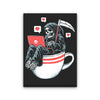 Love Death Coffee - Canvas Print