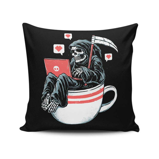 Love Death Coffee - Throw Pillow