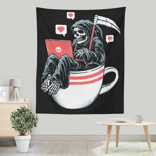 Love Death Coffee - Wall Tapestry