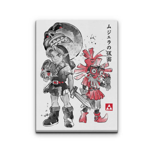 Majora's Sumi-e - Canvas Print