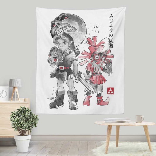 Majora's Sumi-e - Wall Tapestry