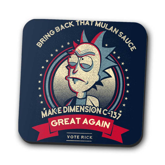 Make Dimension C-137 Great Again - Coasters