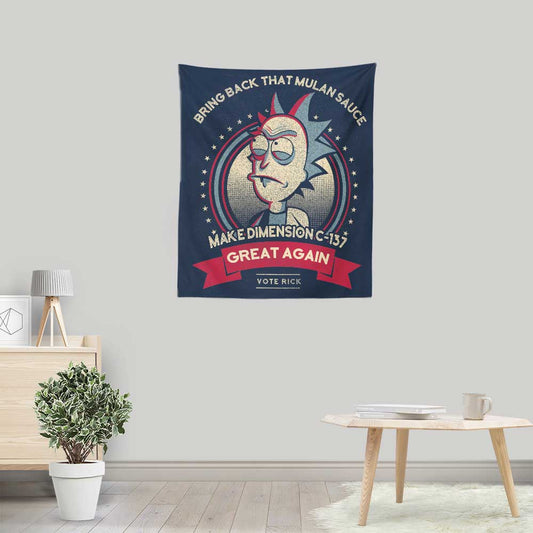 Make Dimension C-137 Great Again - Wall Tapestry