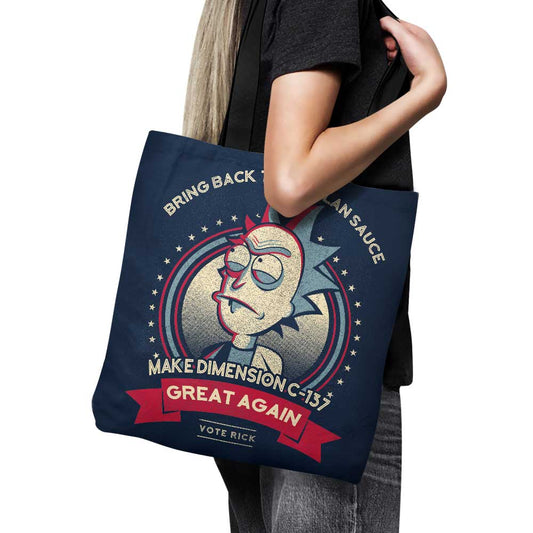 Make Dimension C-137 Great Again - Tote Bag
