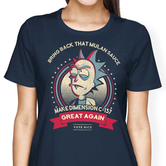 Make Dimension C-137 Great Again - Women's Apparel