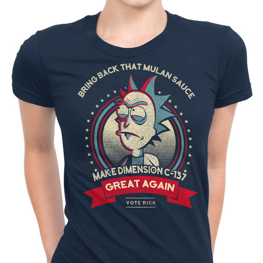 Make Dimension C-137 Great Again - Women's Apparel